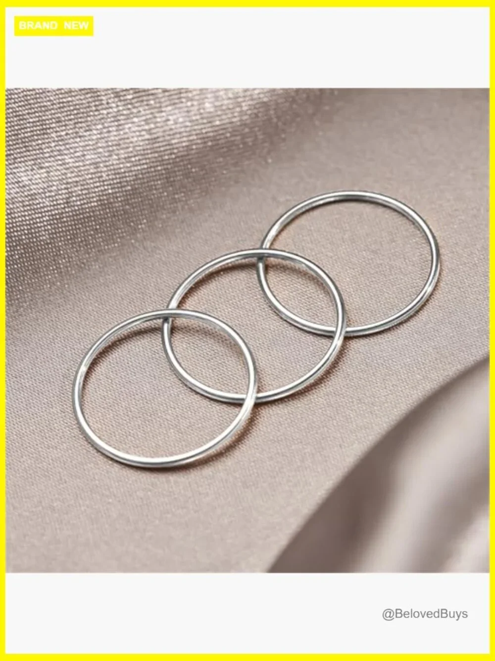 Stackable Gold Band Ring Set Wedding Promise Dome Rings Non Tarnish Thin 1mm